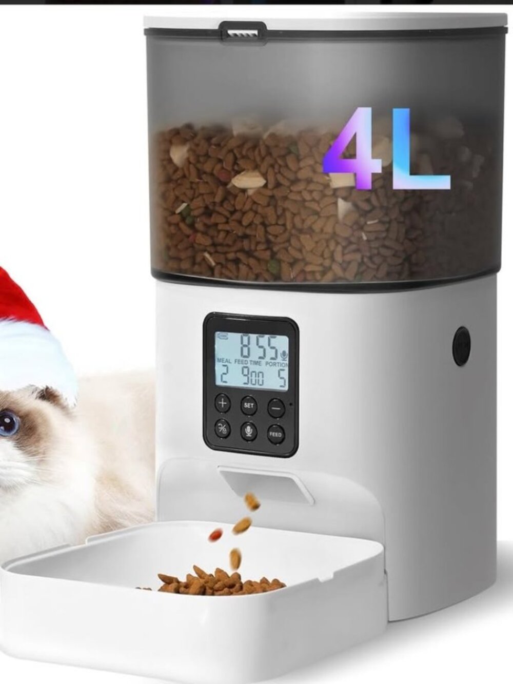 Cat Feeder Automatic 4L